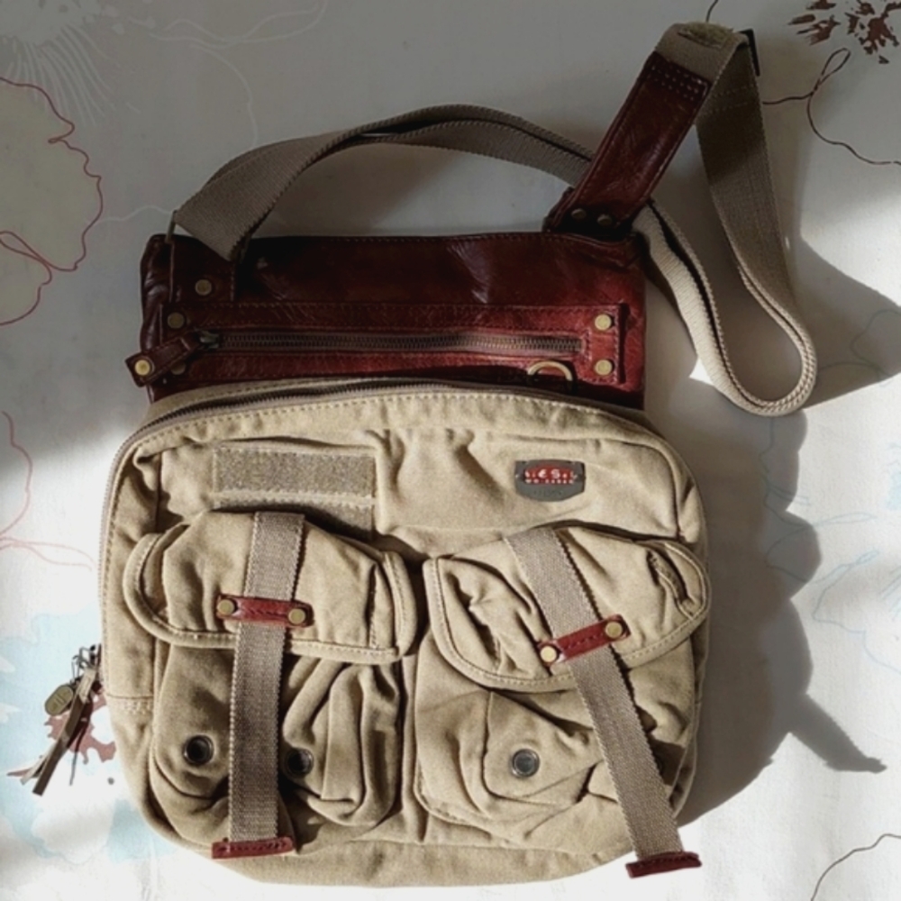 Vintage Diesel multipocket utility cargo bag